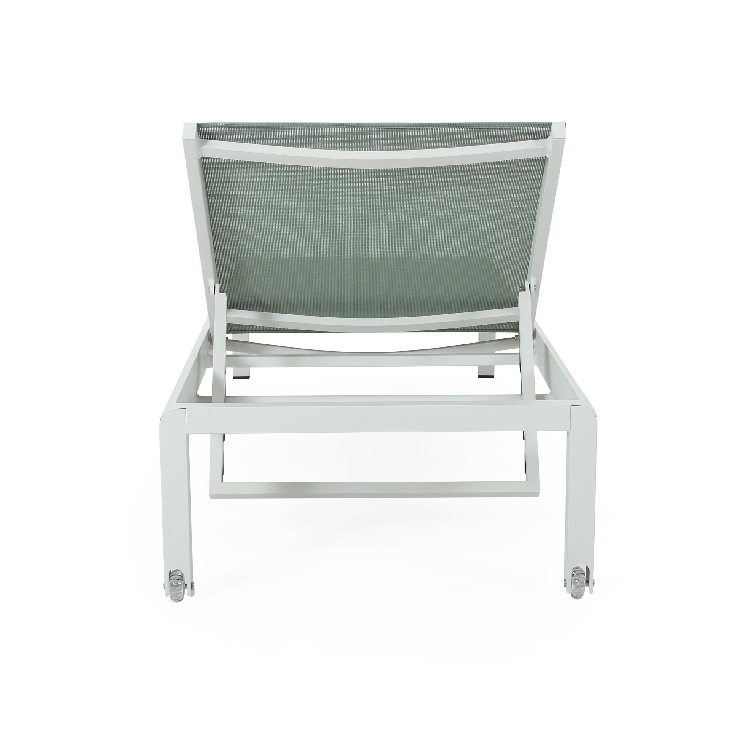 Chaise longue d'extérieur en aluminium Cape Coral (lot de 2) par Christopher Knight Home - 77,56 L x 25,20 l x 11,80 h (cm)