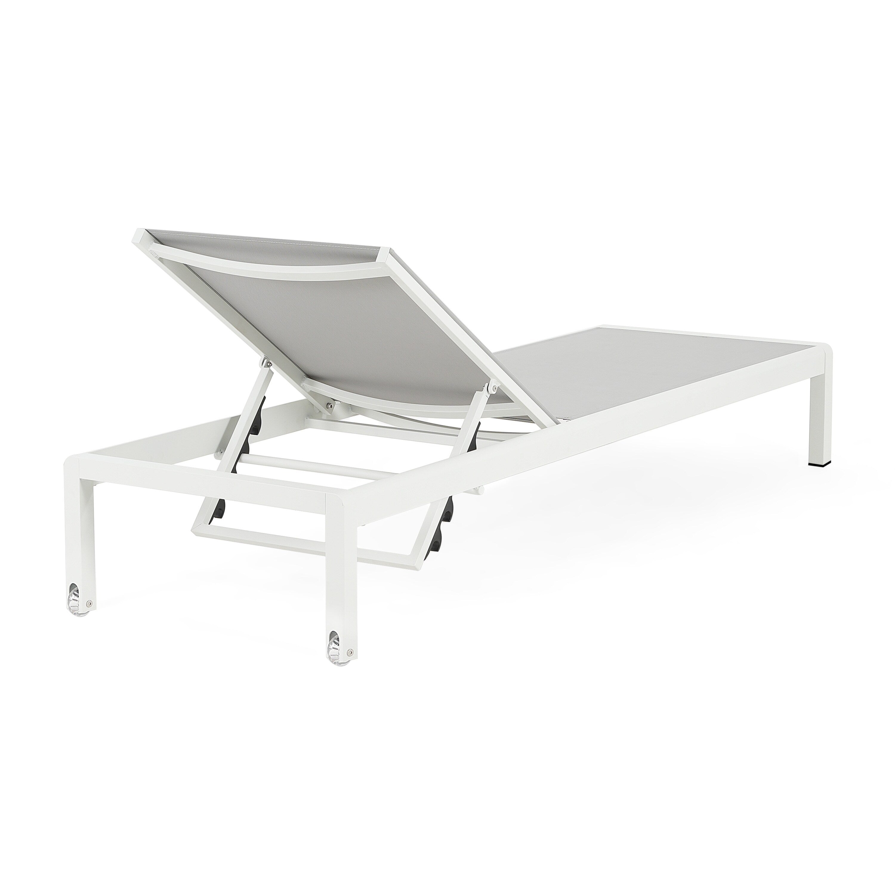 Chaise longue d'extérieur en aluminium Cape Coral (lot de 2) par Christopher Knight Home - 77,56 L x 25,20 l x 11,80 h (cm)