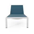 Chaise longue d'extérieur en aluminium Cape Coral (lot de 2) par Christopher Knight Home - 77,56 L x 25,20 l x 11,80 h (cm)