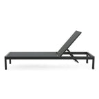 Chaise longue d'extérieur en aluminium Cape Coral (lot de 2) par Christopher Knight Home - 77,56 L x 25,20 l x 11,80 h (cm)