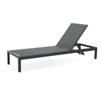 Chaise longue d'extérieur en aluminium Cape Coral (lot de 2) par Christopher Knight Home - 77,56 L x 25,20 l x 11,80 h (cm)