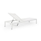 Chaise longue d'extérieur en aluminium Cape Coral (lot de 2) par Christopher Knight Home - 77,56 L x 25,20 l x 11,80 h (cm)