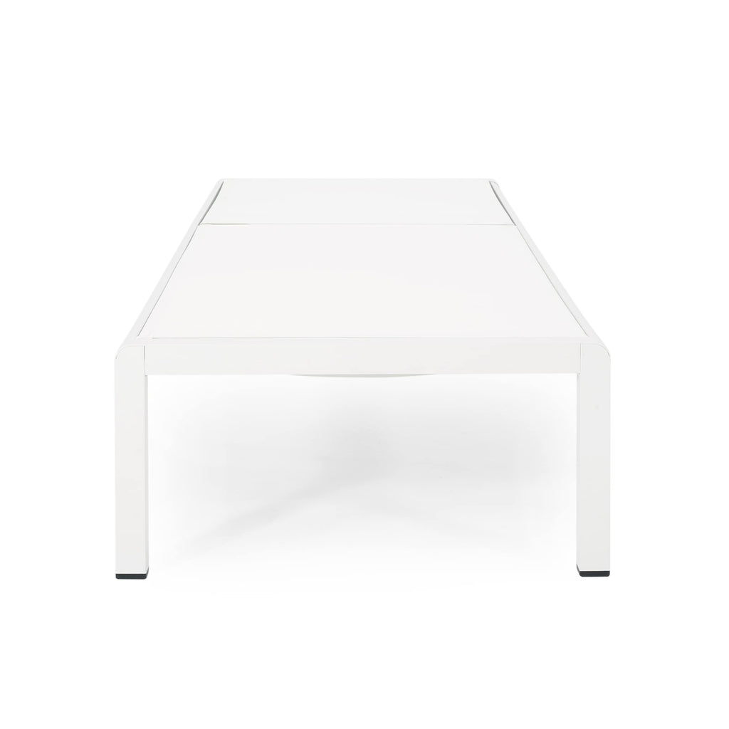 Chaise longue d'extérieur en aluminium Cape Coral (lot de 2) par Christopher Knight Home - 77,56 L x 25,20 l x 11,80 h (cm)