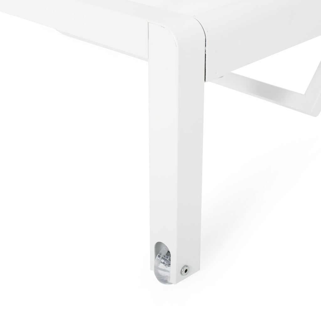 Chaise longue d'extérieur en aluminium Cape Coral (lot de 2) par Christopher Knight Home - 77,56 L x 25,20 l x 11,80 h (cm)