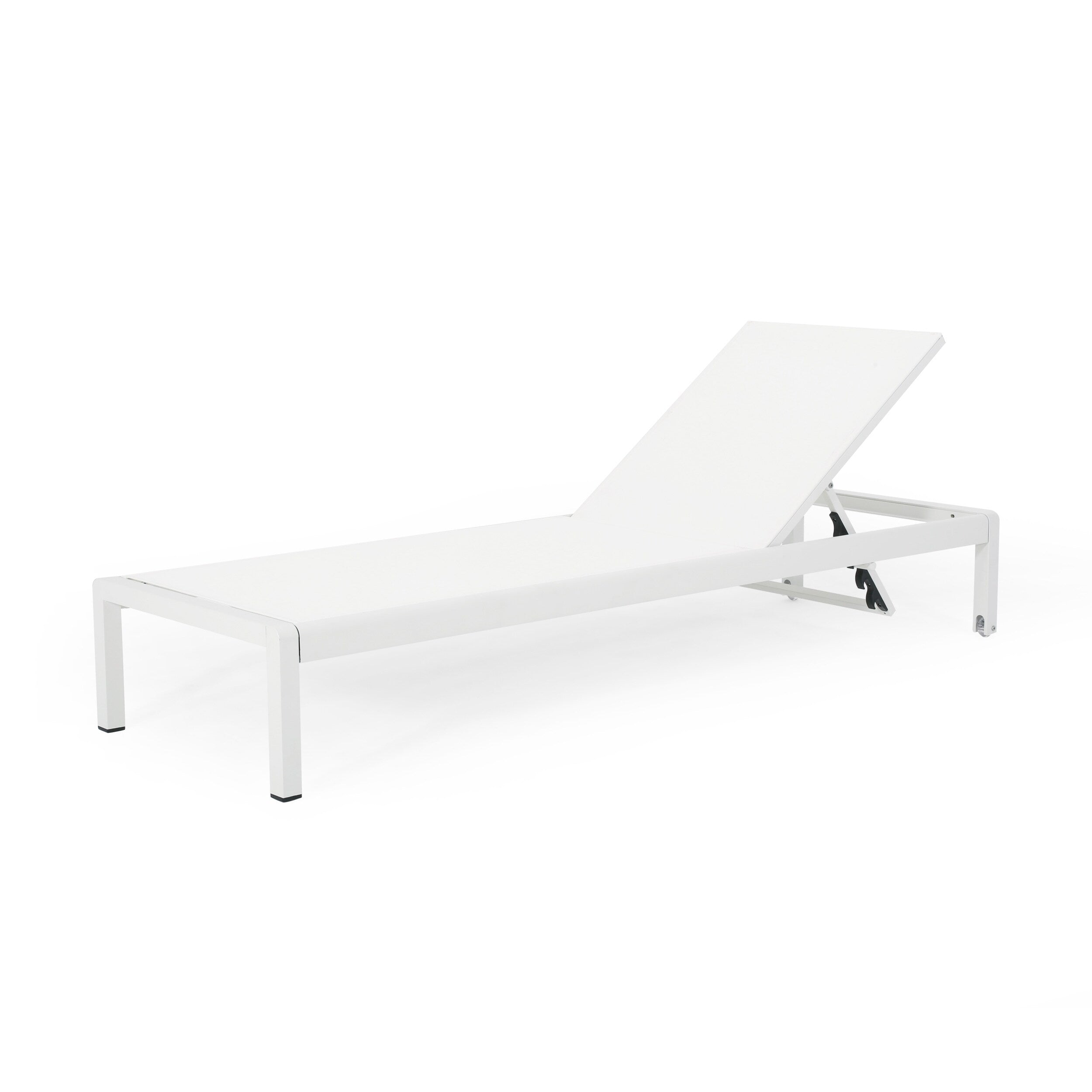 Chaise longue d'extérieur en aluminium Cape Coral (lot de 2) par Christopher Knight Home - 77,56 L x 25,20 l x 11,80 h (cm)