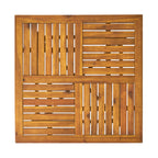 Ensemble de salle à manger d'extérieur 5 pièces en bois d'acacia Captef par Christopher Knight Home