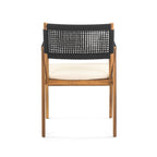 Ensemble de salle à manger d'extérieur 5 pièces en bois d'acacia Captef par Christopher Knight Home