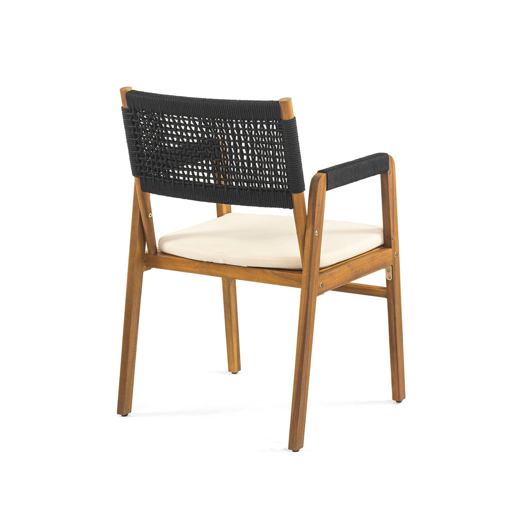 Ensemble de salle à manger d'extérieur 5 pièces en bois d'acacia Captef par Christopher Knight Home