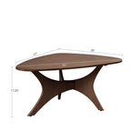 Table basse en bois triangulaire Blaze d'INK IVY