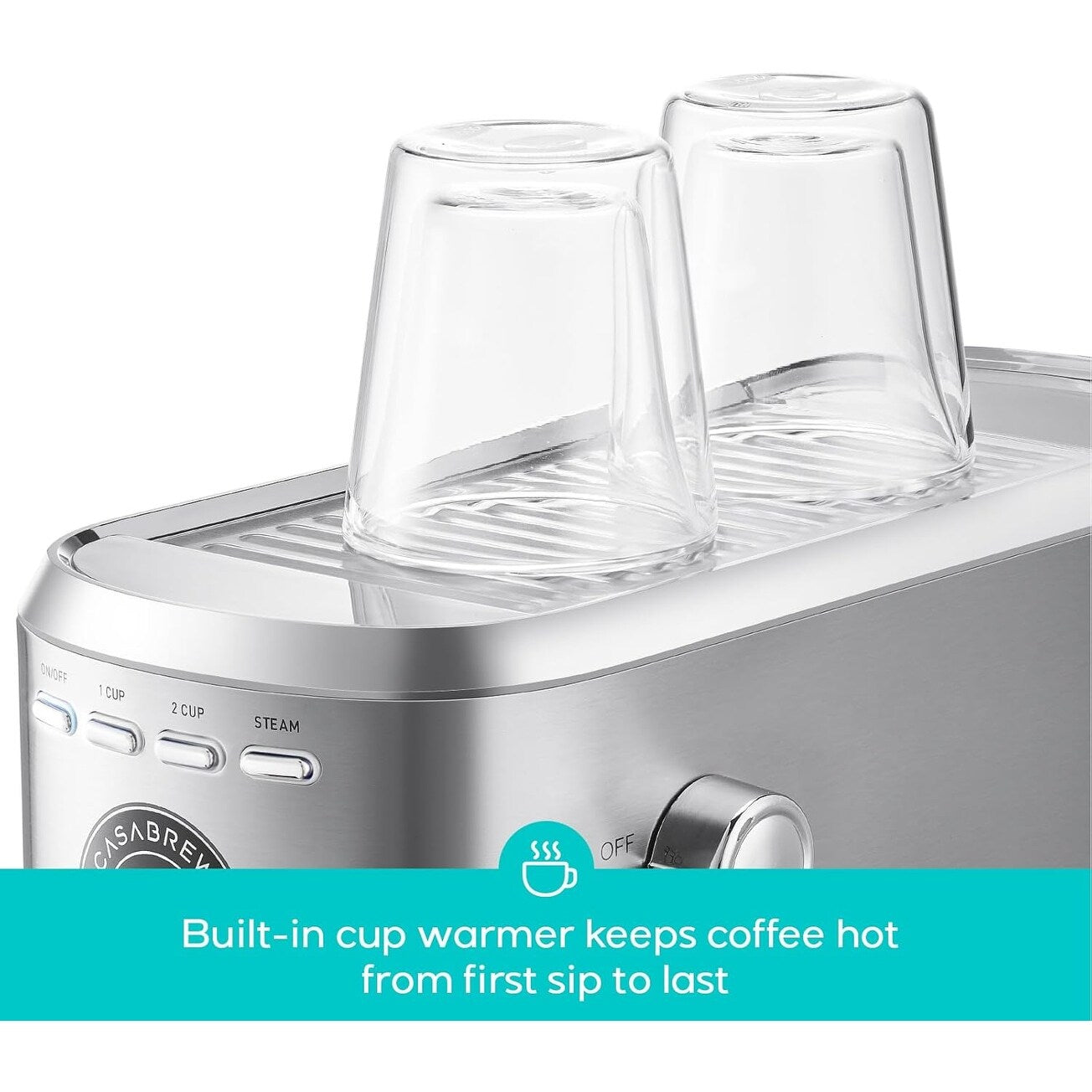 Machine à expresso professionnelle Casabrews 20 Bar avec système de moussage de lait