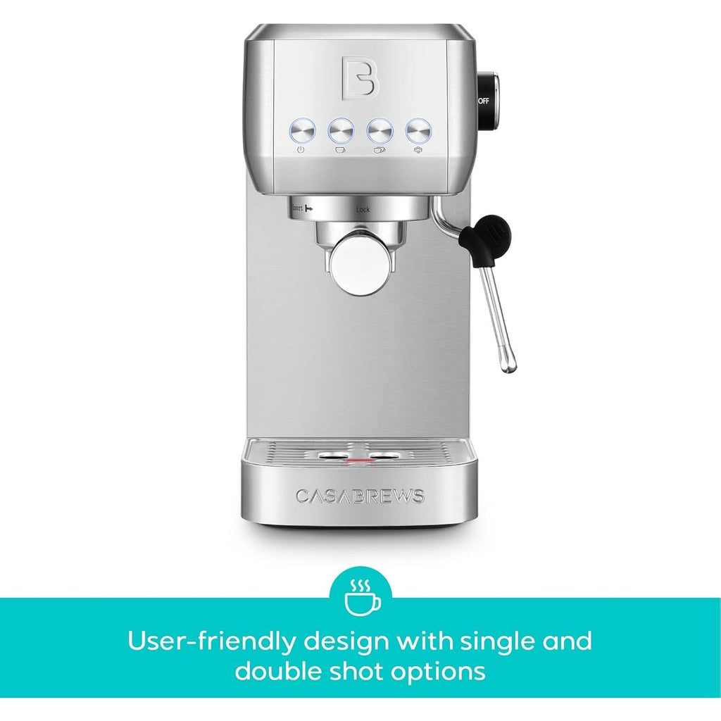 Machine à expresso professionnelle Casabrews 3700E 20 Bar avec mousseur de lait - N/A