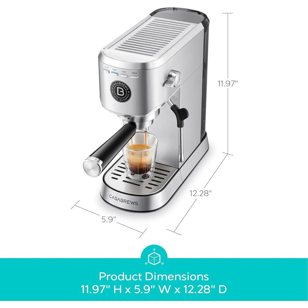 Machine à expresso CASABREWS CM5418Basic 20 bars avec mousseur de lait pour la maison