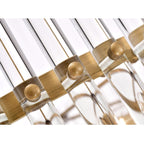 Luminaire à suspension en cristal Casandra à 5 lumières