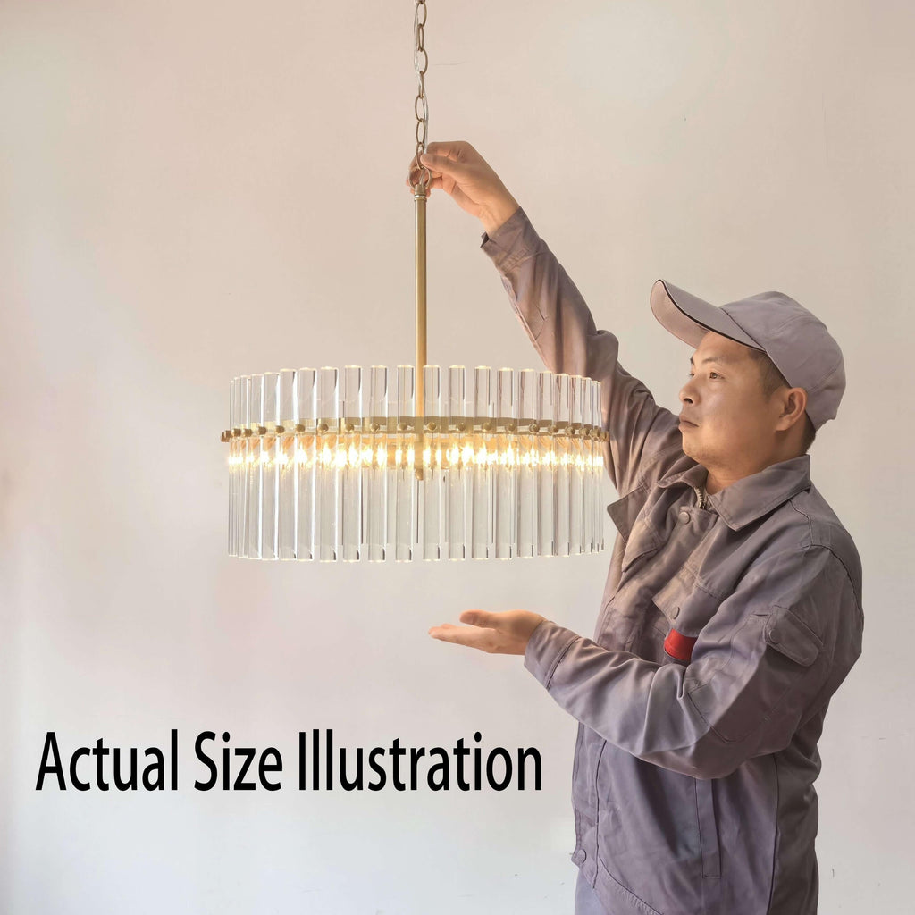 Luminaire à suspension en cristal Casandra à 5 lumières