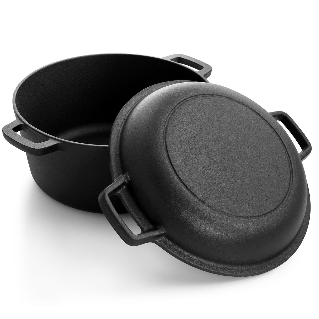 Poêle en fonte pré-épices et accessoires - Ensemble de 12 pièces