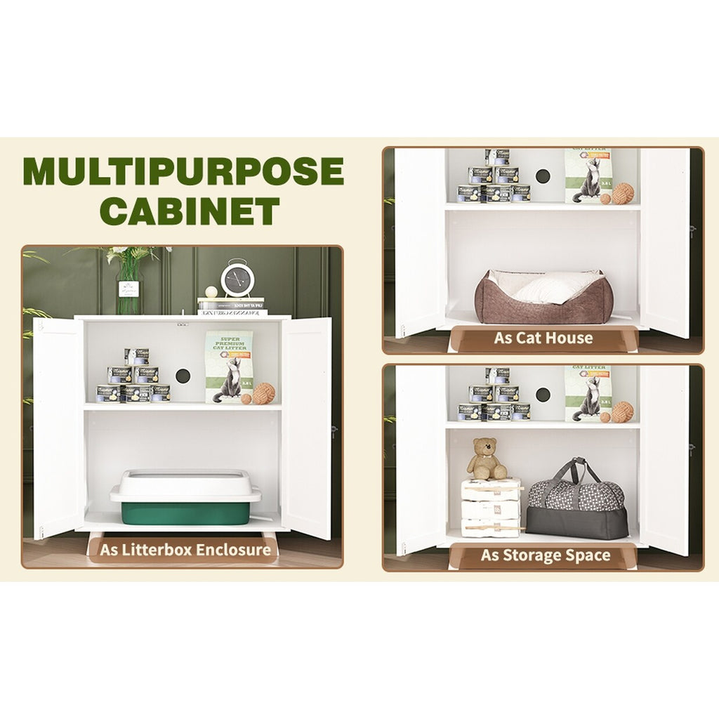 Abri pour litière de chat, maison pour chat, table d'appoint, porte-manteau, armoire, bibliothèque