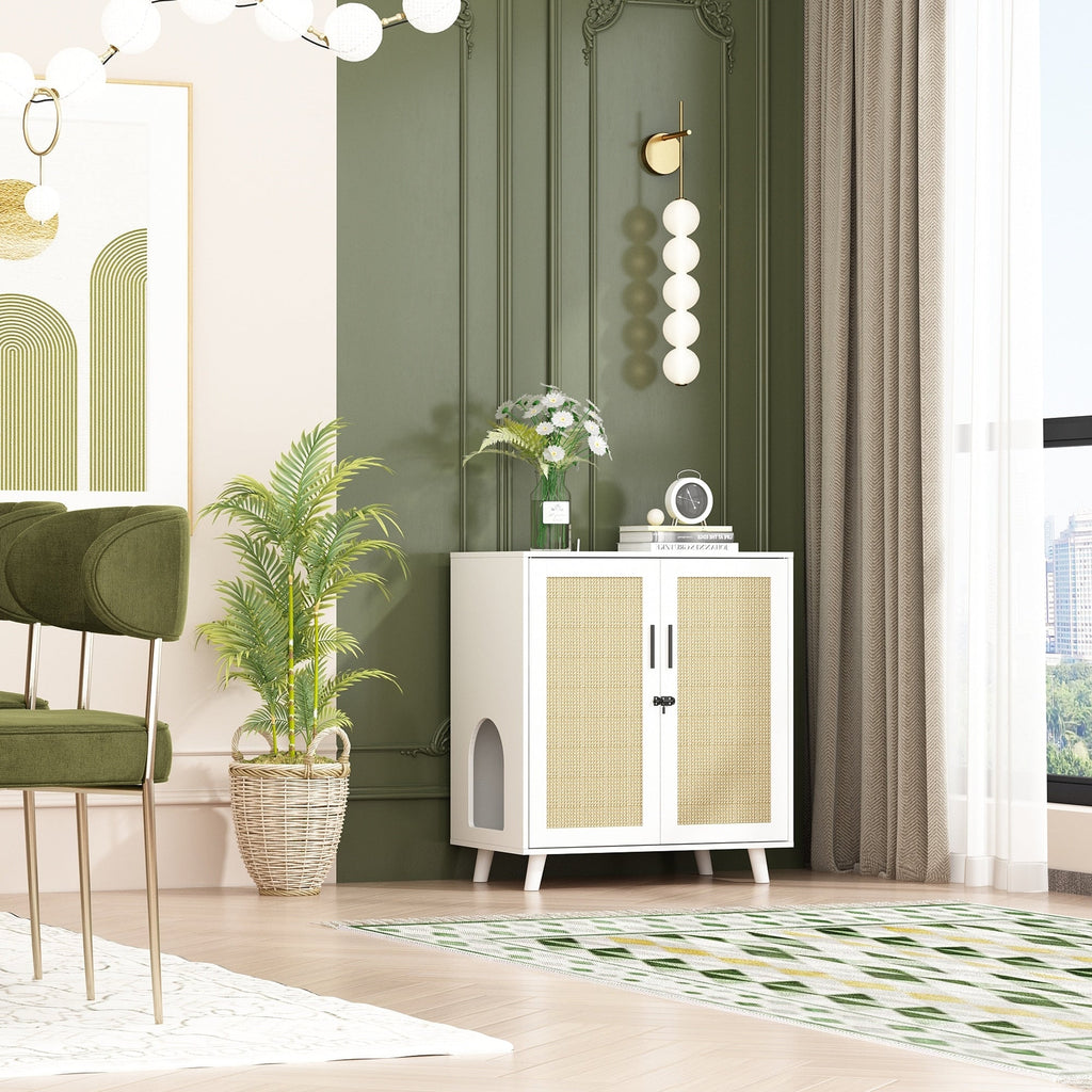 Abri pour litière de chat, maison pour chat, table d'appoint, porte-manteau, armoire, bibliothèque