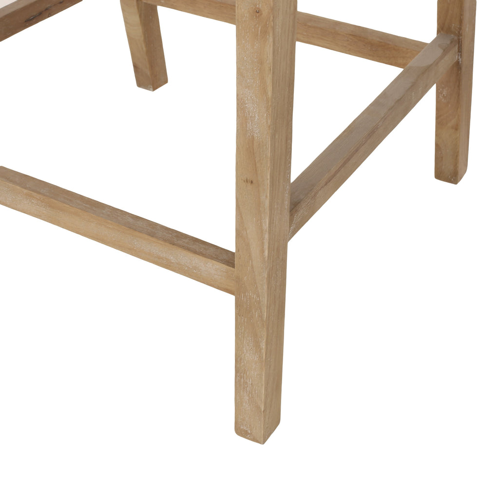Christopher Knight Home, tabourets de bar Cataldo, pieds en bois et osier, revêtement en tissu, hauteur 65 cm (lot de 2)