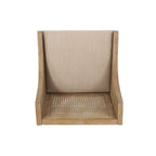 Christopher Knight Home, tabourets de bar Cataldo, pieds en bois et osier, revêtement en tissu, hauteur 65 cm (lot de 2)