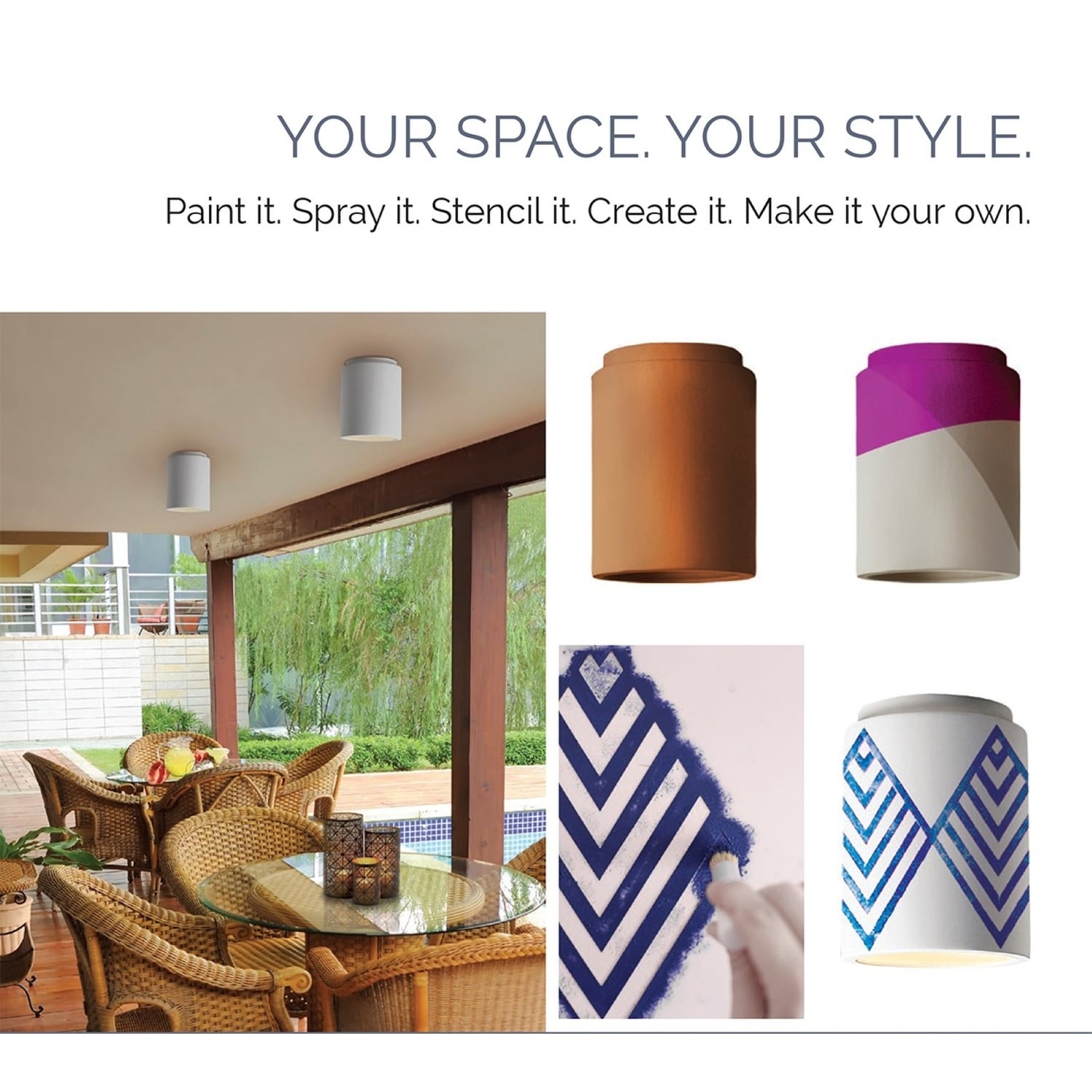 Sablier en céramique à montage encastré