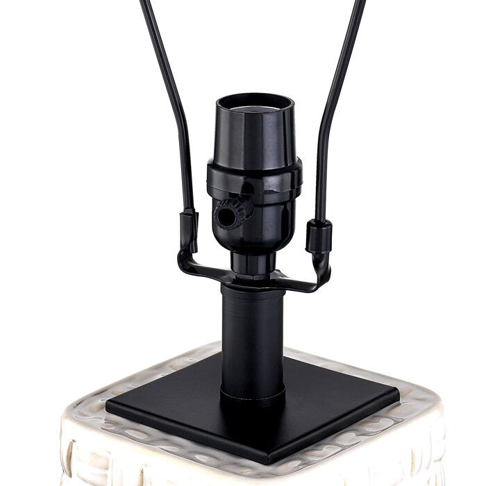 Ensemble lampe de table USB en céramique