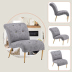 Chaise longue, canapé, fauteuil d'appoint recouvert de tissu pour chambre à coucher et salon.