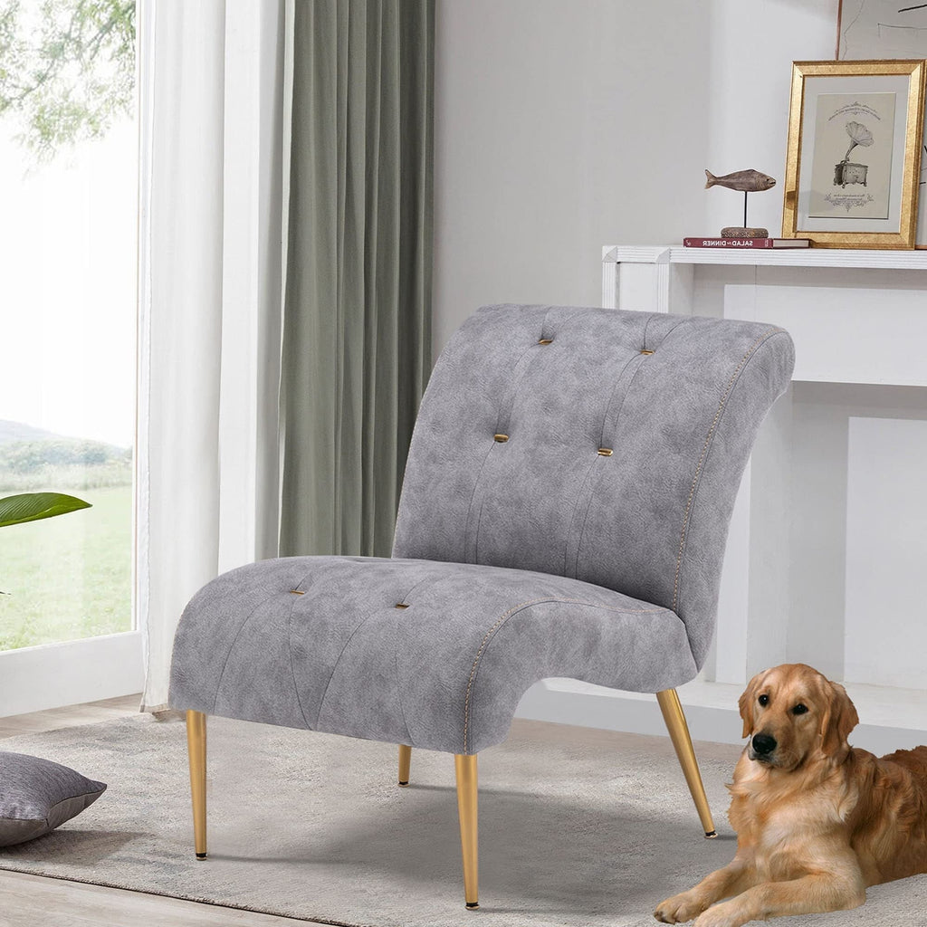 Chaise longue, canapé, fauteuil d'appoint recouvert de tissu pour chambre à coucher et salon.