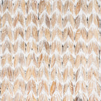 happimess Coffre de rangement sous lit en jonc et bois avec roulettes et poignées