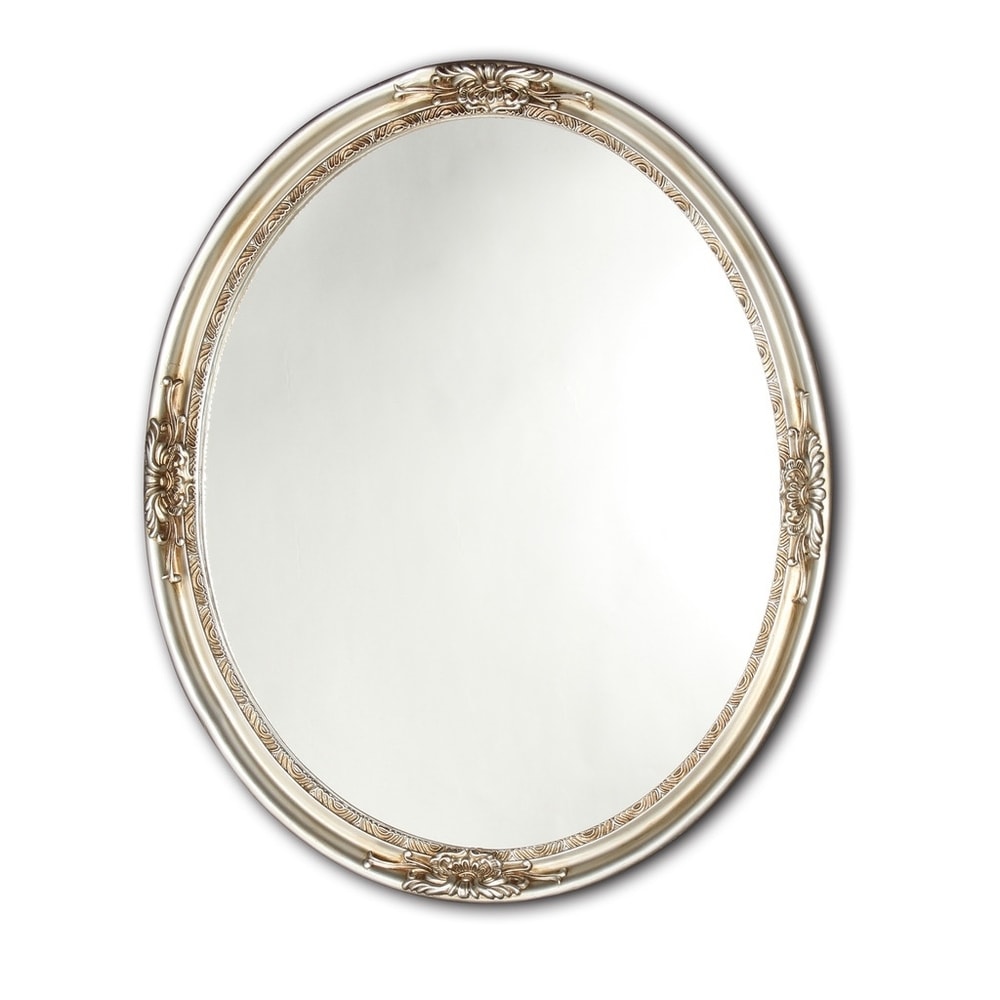 Miroir ovale argent antique Chloe