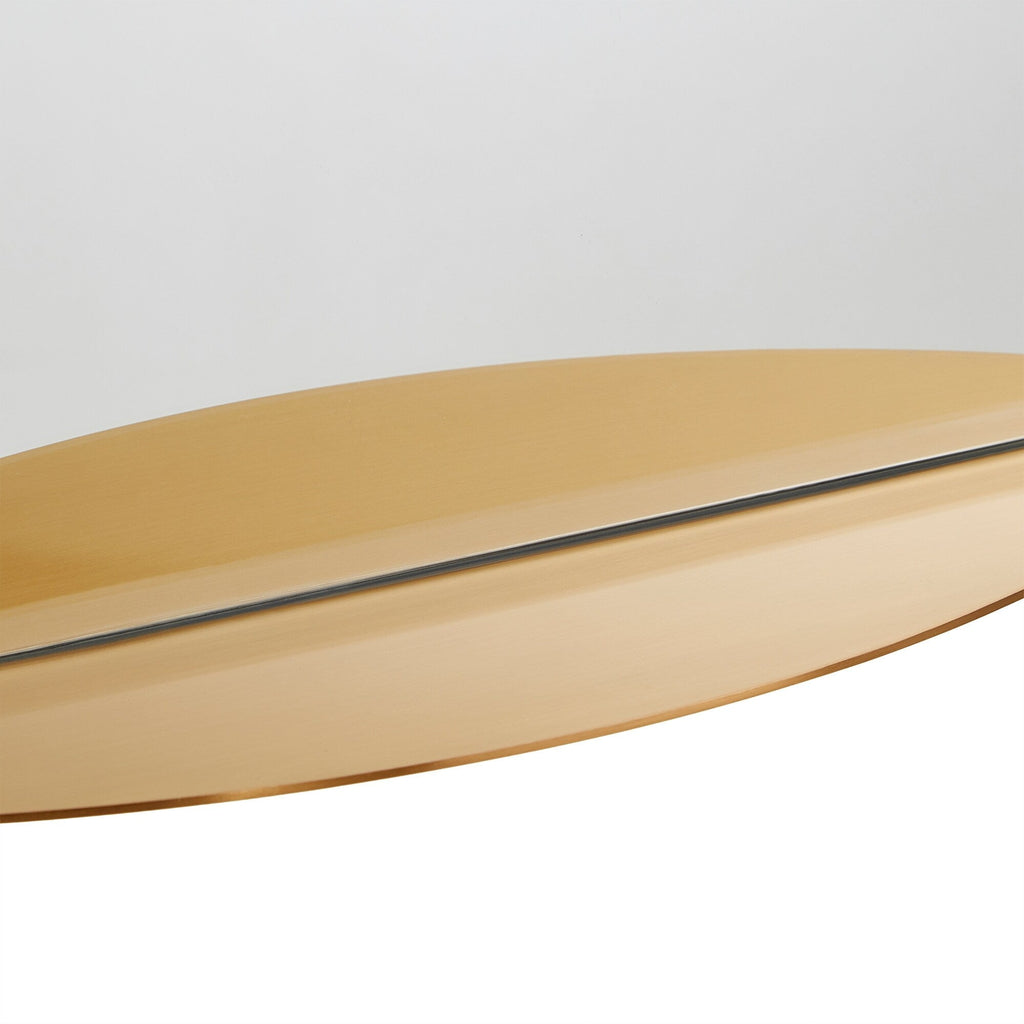 Miroir mural en métal à arche avec étagère Concord de iNSPIRE Q Bold