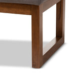 Banc contemporain recouvert de tissu par Baxton Studio