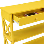 Table console Oxford à 1 tiroir avec étagères de Convenience Concepts