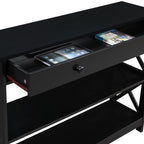 Table console Oxford à 1 tiroir avec étagères de Convenience Concepts