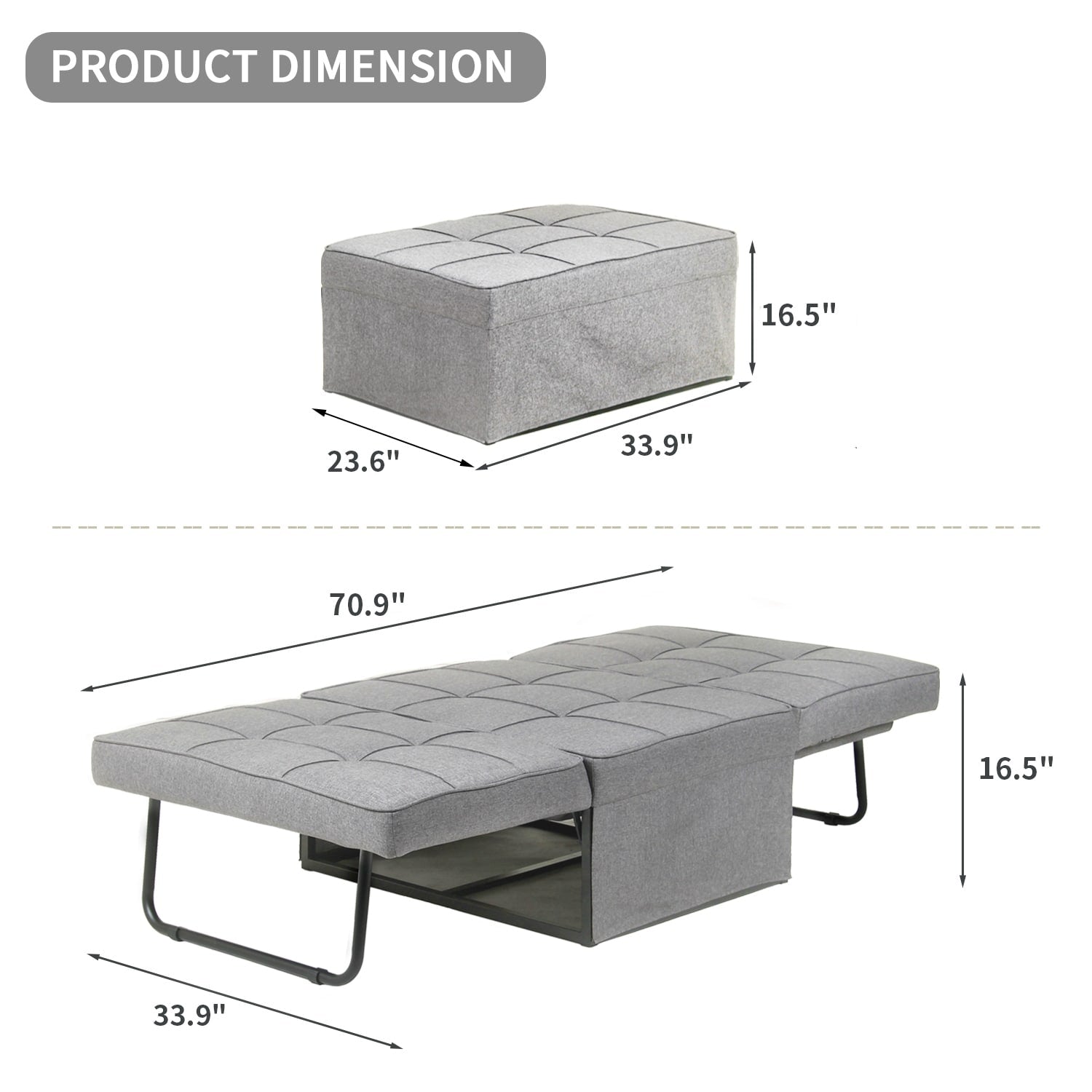 Canapé-lit convertible, canapé-lit, fauteuil, canapé, pouf pliable, fauteuil inclinable pour salon.