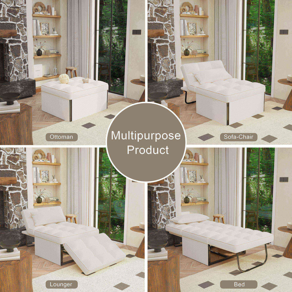 Canapé-lit convertible, canapé-lit, fauteuil, canapé, pouf pliable, fauteuil inclinable pour salon.