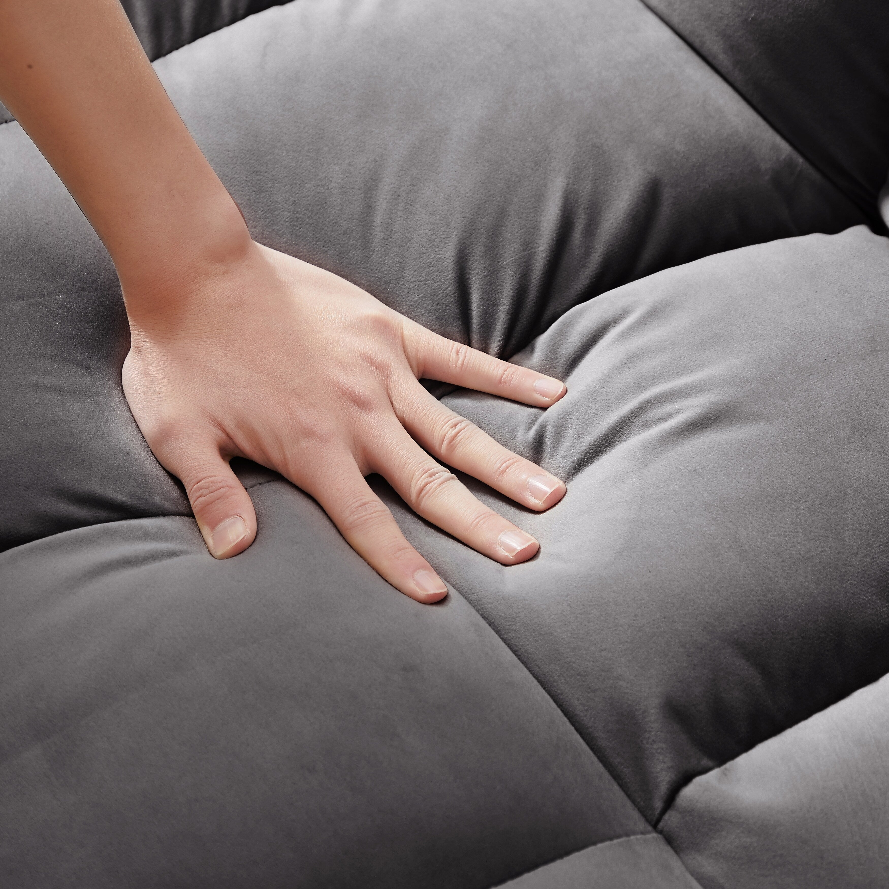 Canapé-lit convertible avec dossier réglable et roulettes