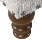 Banc de rangement capitonné Copper Grove Muscari avec garniture à clous décoratifs