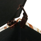 Banc de rangement capitonné Copper Grove Muscari avec garniture à clous décoratifs