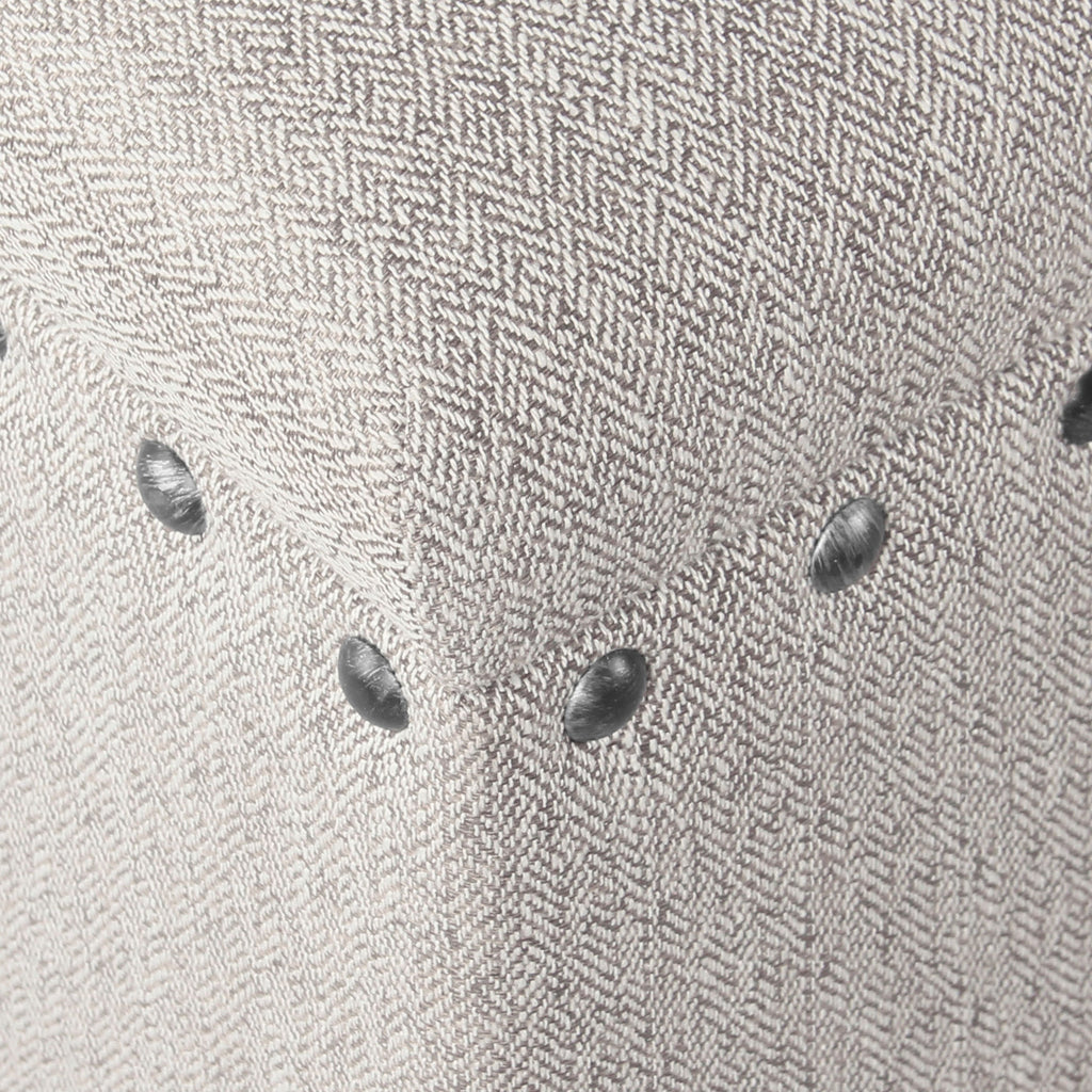 Banc de rangement capitonné Copper Grove Muscari avec garniture à clous décoratifs