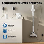 Aspirateur sans fil 3-en-1, léger pour tapis, sols durs, poils d'animaux et nettoyage de la maison.