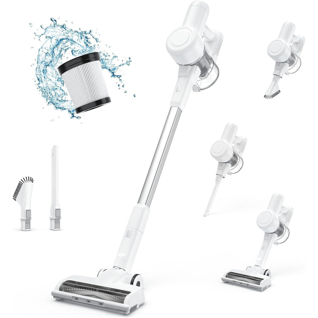Aspirateur sans fil 3-en-1, léger pour tapis, sols durs, poils d'animaux et nettoyage de la maison.
