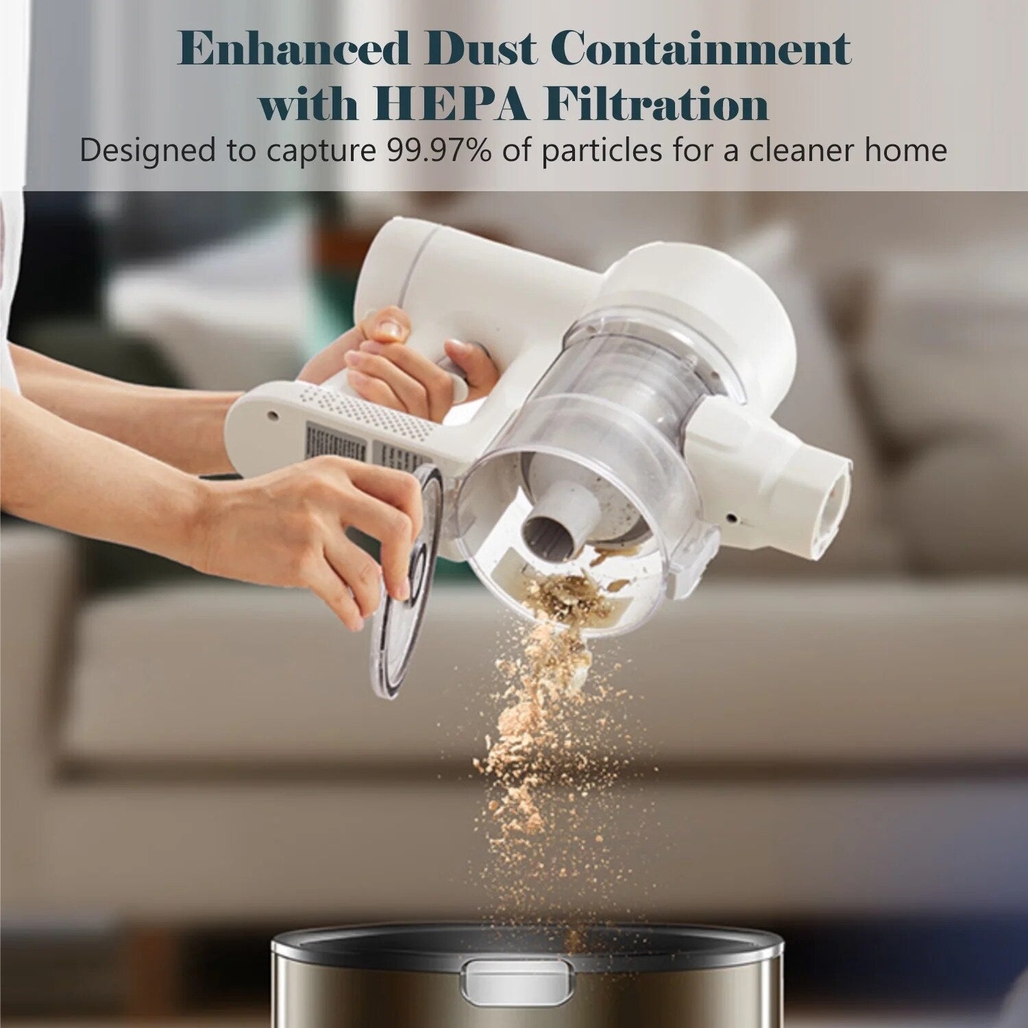 Aspirateur sans fil 3-en-1, léger pour tapis, sols durs, poils d'animaux et nettoyage de la maison.