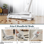Aspirateur sans fil 3-en-1, léger pour tapis, sols durs, poils d'animaux et nettoyage de la maison.
