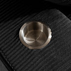 Canapé en velours côtelé avec pouf intégré et mousse à mémoire de forme - 123 cm (L) x 172 cm (l) x 62 cm (H)