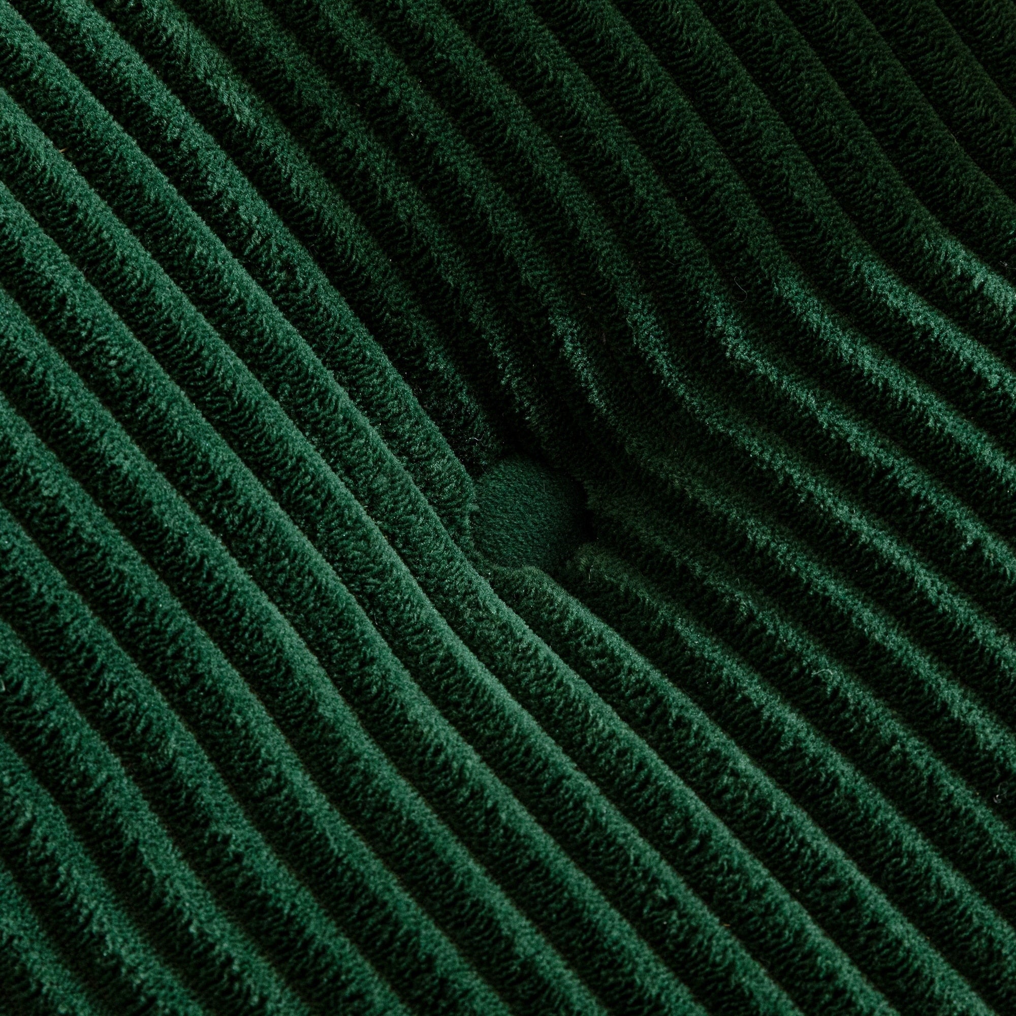 Canapé en velours côtelé avec pouf intégré et mousse à mémoire de forme - 123 cm (L) x 172 cm (l) x 62 cm (H)