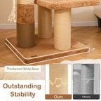 Arbre à chat Costway 65 pouces pour intérieur avec perchoir rembourré et brosse de toilettage - Voir les détails