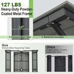 Ensemble table et banc de pique-nique Costway 1,8 m (6 pi) en PEHD robuste pour l'extérieur - Voir les détails