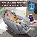 Fauteuil de massage complet Costway avec commande vocale et rouleau chauffant pour les pieds