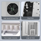 Machine à glaçons de comptoir, glaçons prêts en 6 à 8 minutes, avec pelle à glaçons et bac.