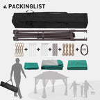 Gazebo en acier Cozywor de 3,35 m x 3,35 m (11 pi x 11 pi) avec moustiquaire